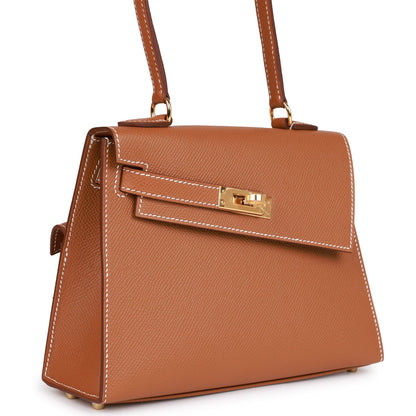 Hermes Kelly 20 Sellier en Desordre Gold Epsom Gold Hardware