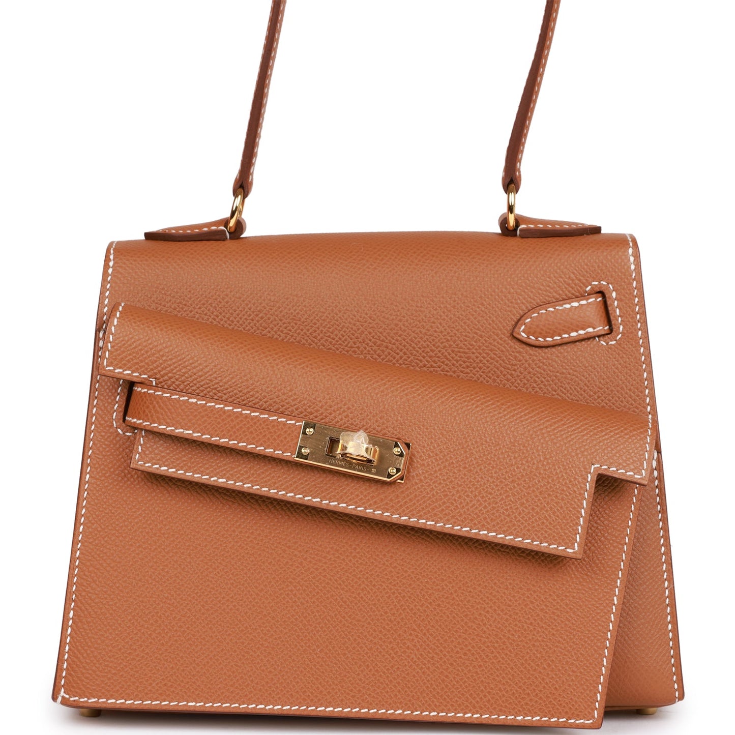 Hermes Kelly 20 Sellier en Desordre Gold Epsom Gold Hardware