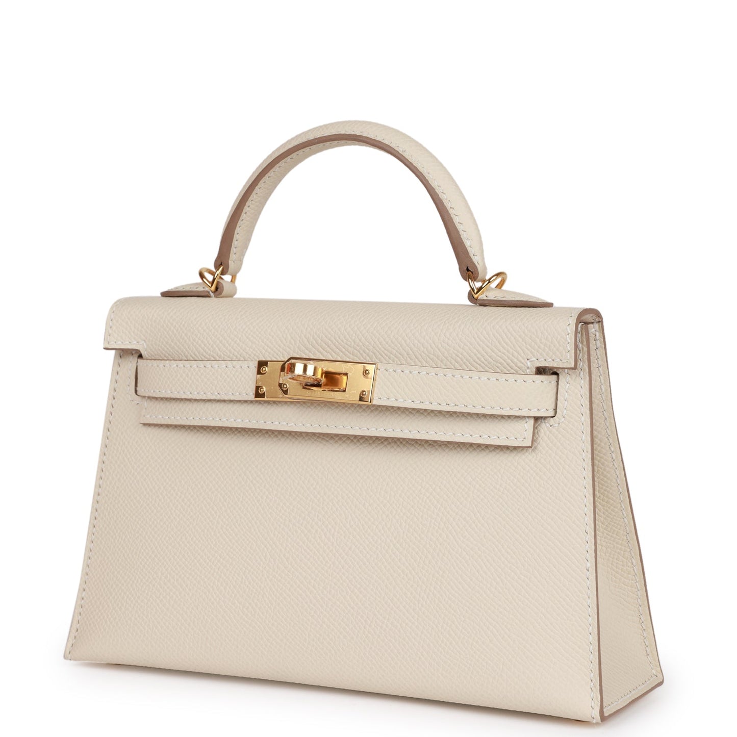 Hermes Kelly 20 Sellier Craie Epsom Gold Hardware