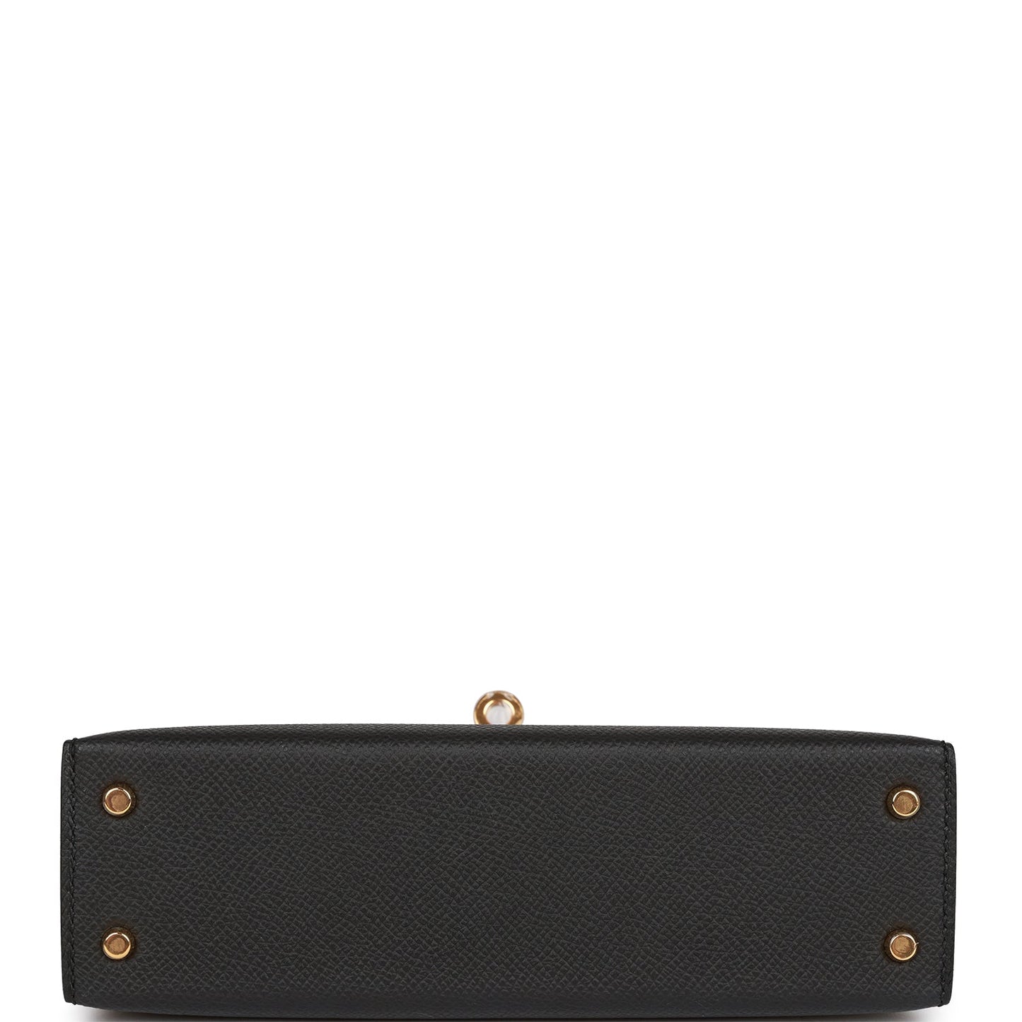 Hermes Kelly 20 Sellier Black Epsom Gold Hardware