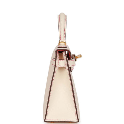 Hermes Special Order (HSS) Kelly 20 Sellier Nata Verso Epsom Gold Hardware