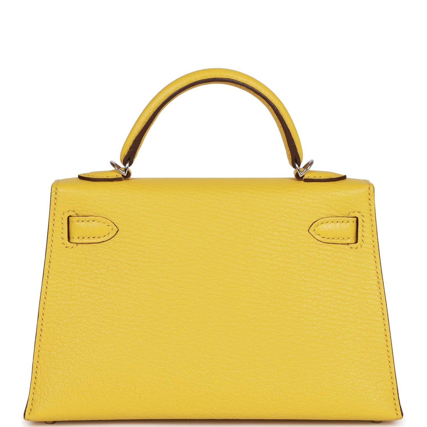 Hermes Kelly Sellier 20 Jaune de Naples Verso Chèvre Palladium Hardware