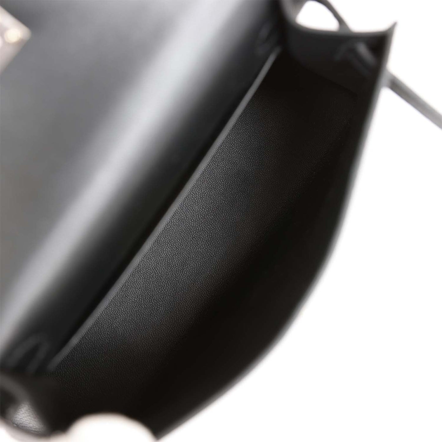 Hermes Kelly 20 Sellier Black Epsom Palladium Hardware