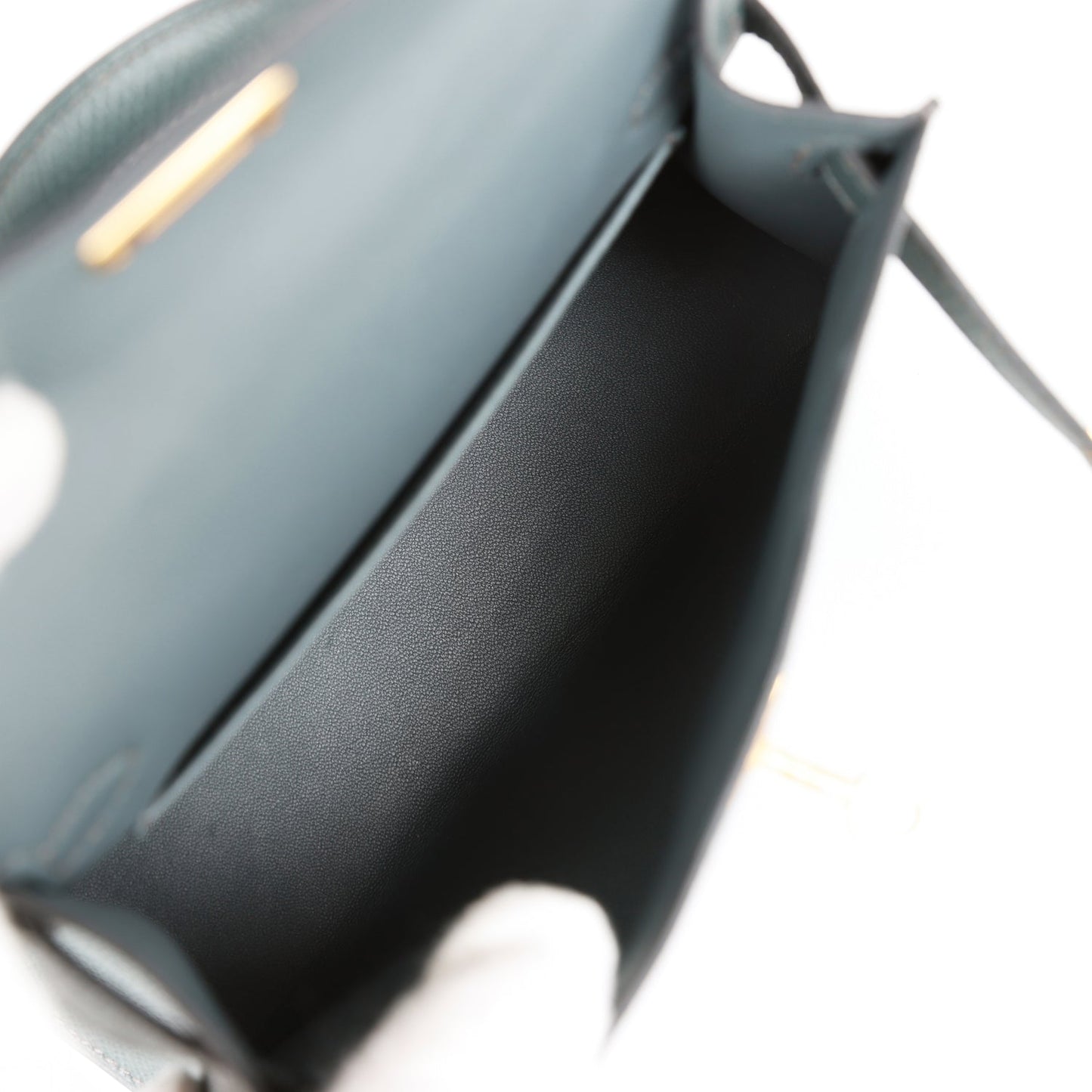 Hermes Kelly 20 Sellier Bleu Orage Epsom Gold Hardware