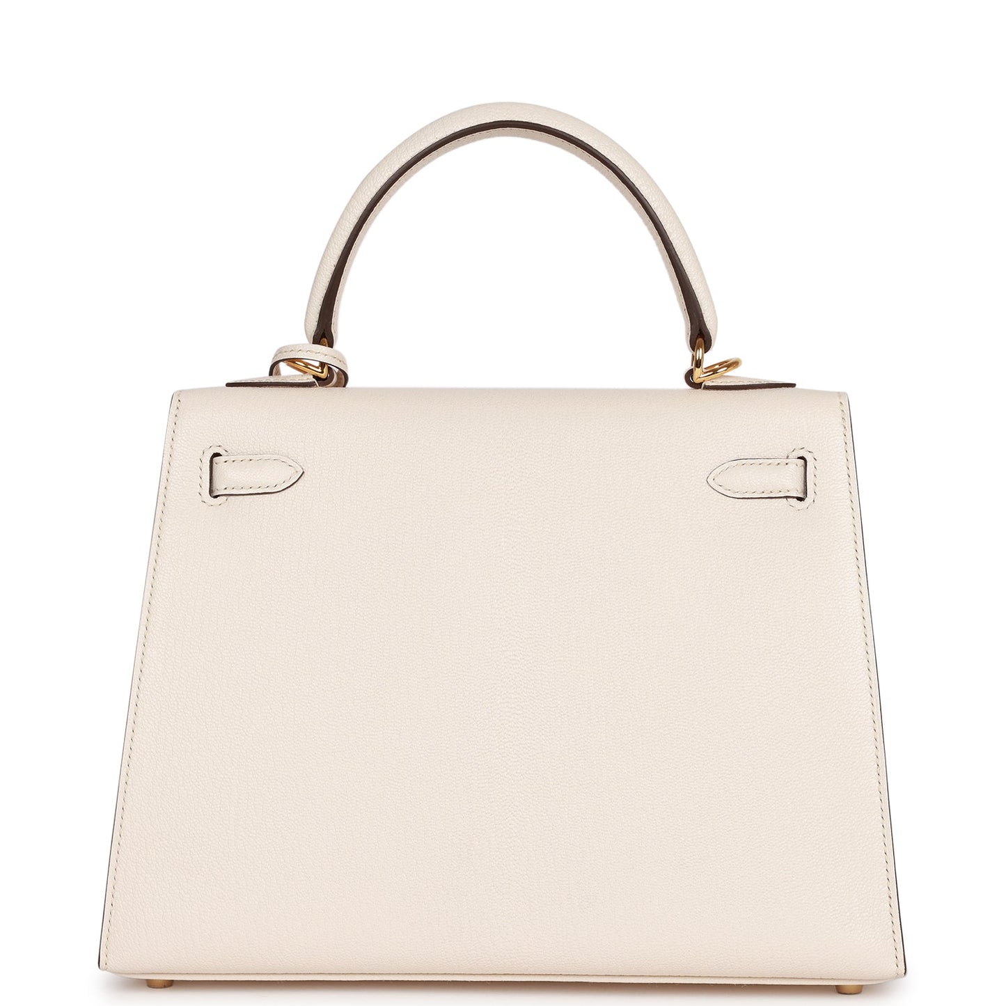 Hermes Special Order (HSS) Kelly Sellier 25 Nata Verso Chevre Gold Hardware