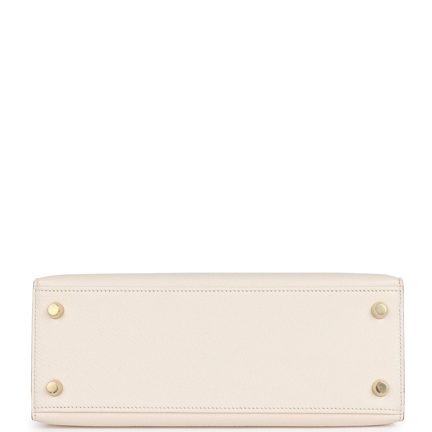 Hermes Special Order (HSS) Kelly Sellier 25 Nata Verso Chevre Gold Hardware