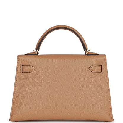 Hermes Kelly 20 Sellier Chai Epsom Gold Hardware