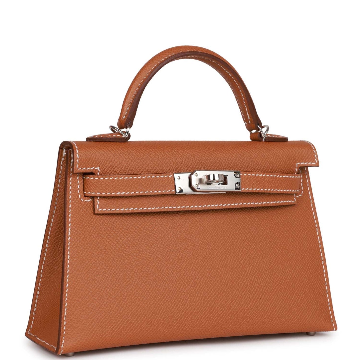 Hermes Kelly 20 Sellier Gold Epsom Palladium Hardware
