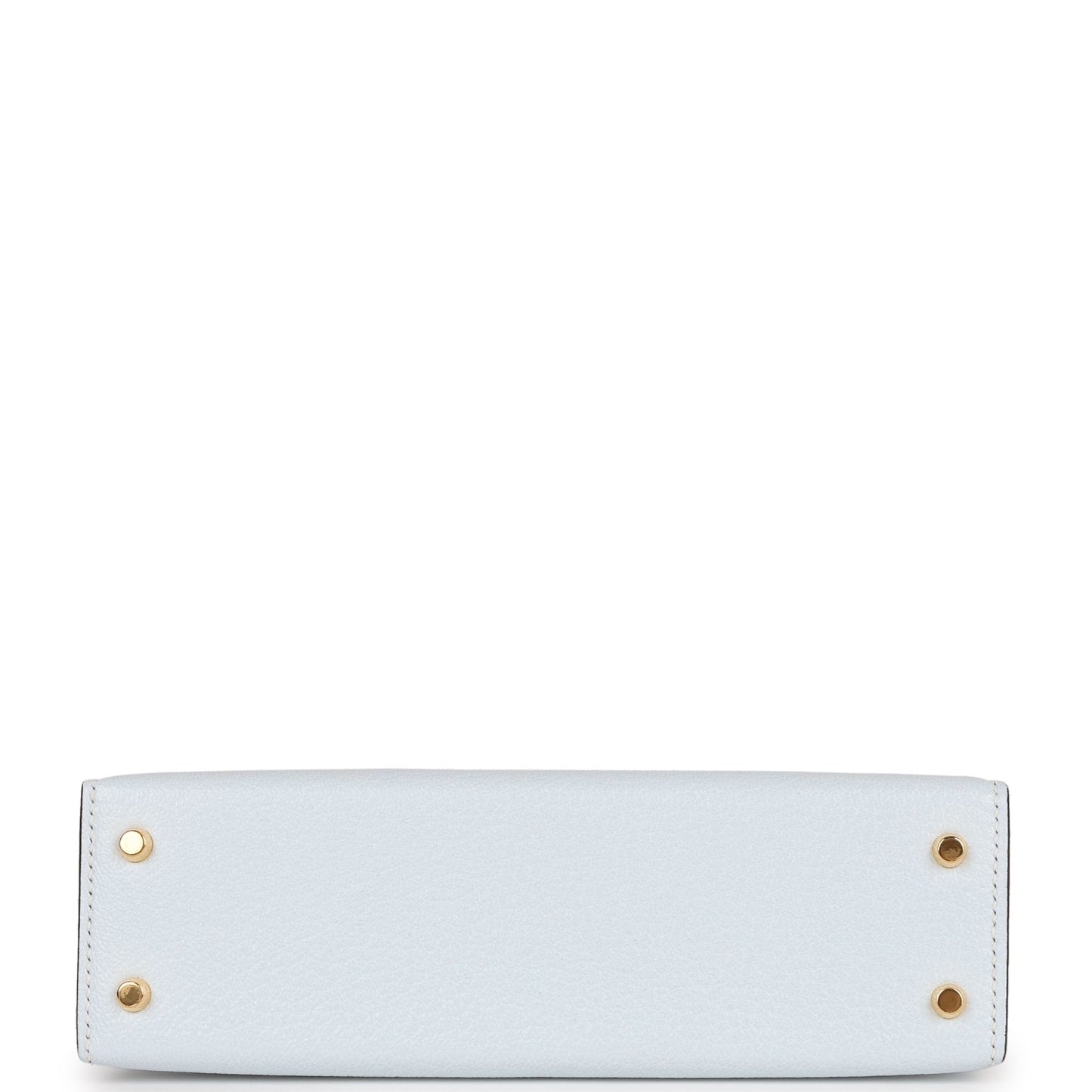Hermes Kelly 20 Sellier Bleu Brume Chevre Gold Hardware