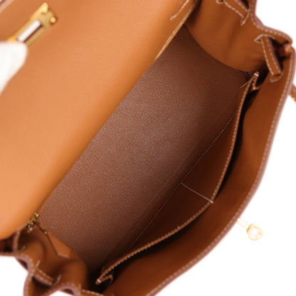 Hermes Kelly 28 Retourne Gold Togo Gold Hardware