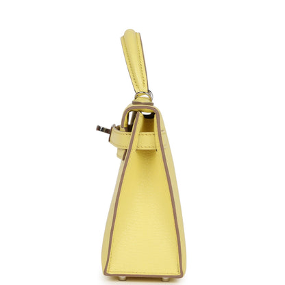 Hermes Kelly Sellier 20 Limoncello Chevre Palladium Hardware