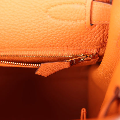 Hermes Kelly Retourne 28 Orange Togo Gold Hardware