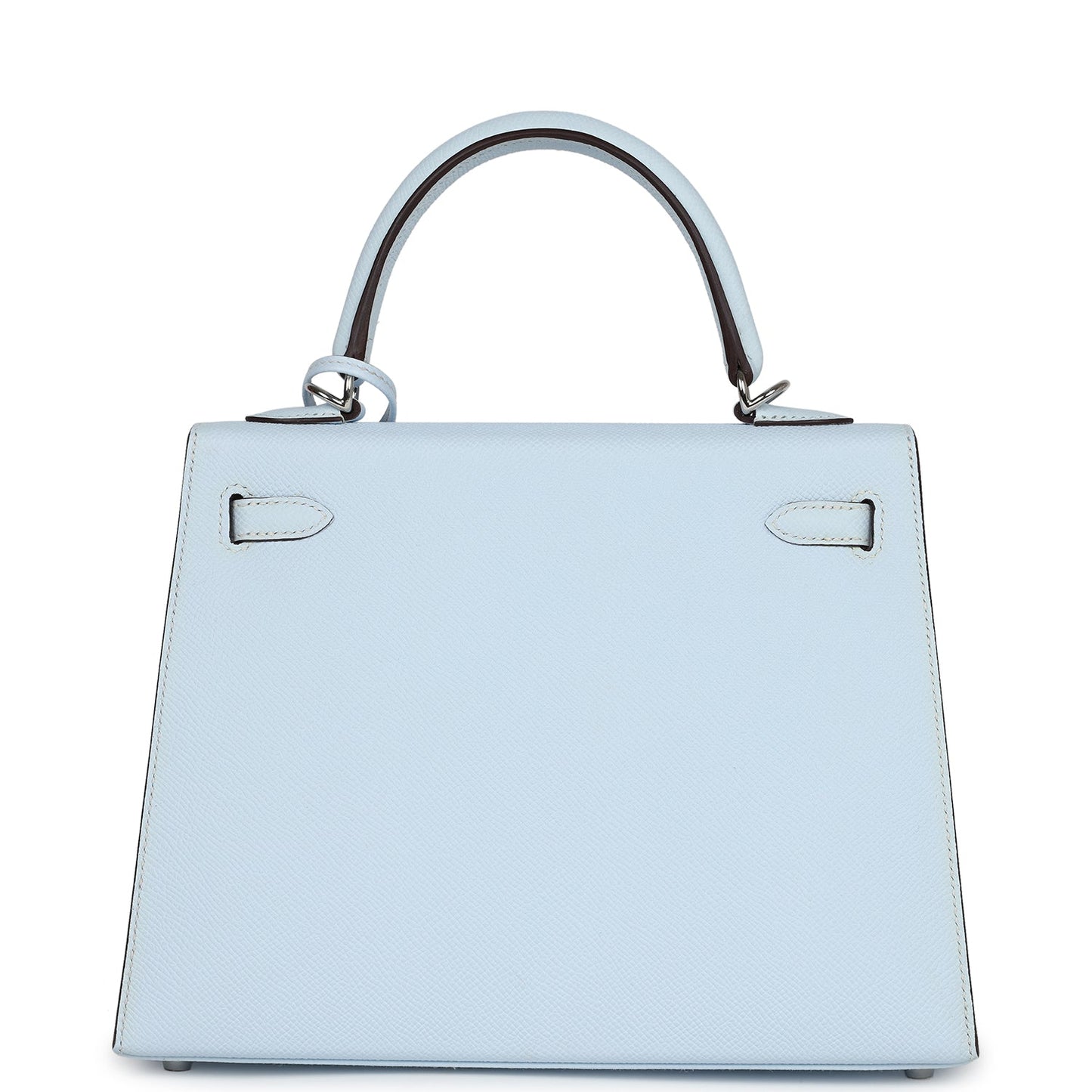 Hermes Kelly Sellier 25 Bleu Brume Epsom Palladium Hardware