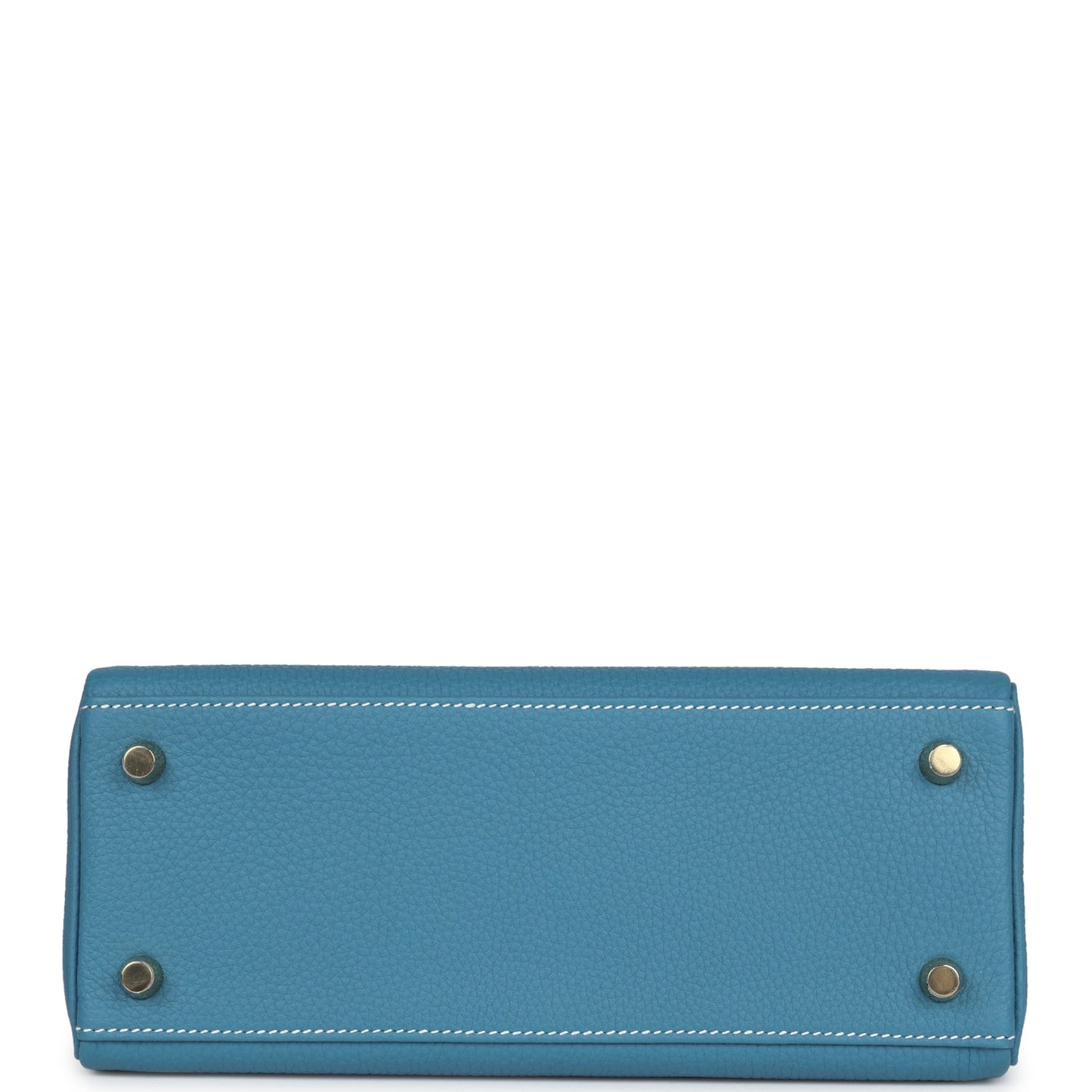 Hermes Kelly Retourne 25 Blue Jean Togo Gold Hardware