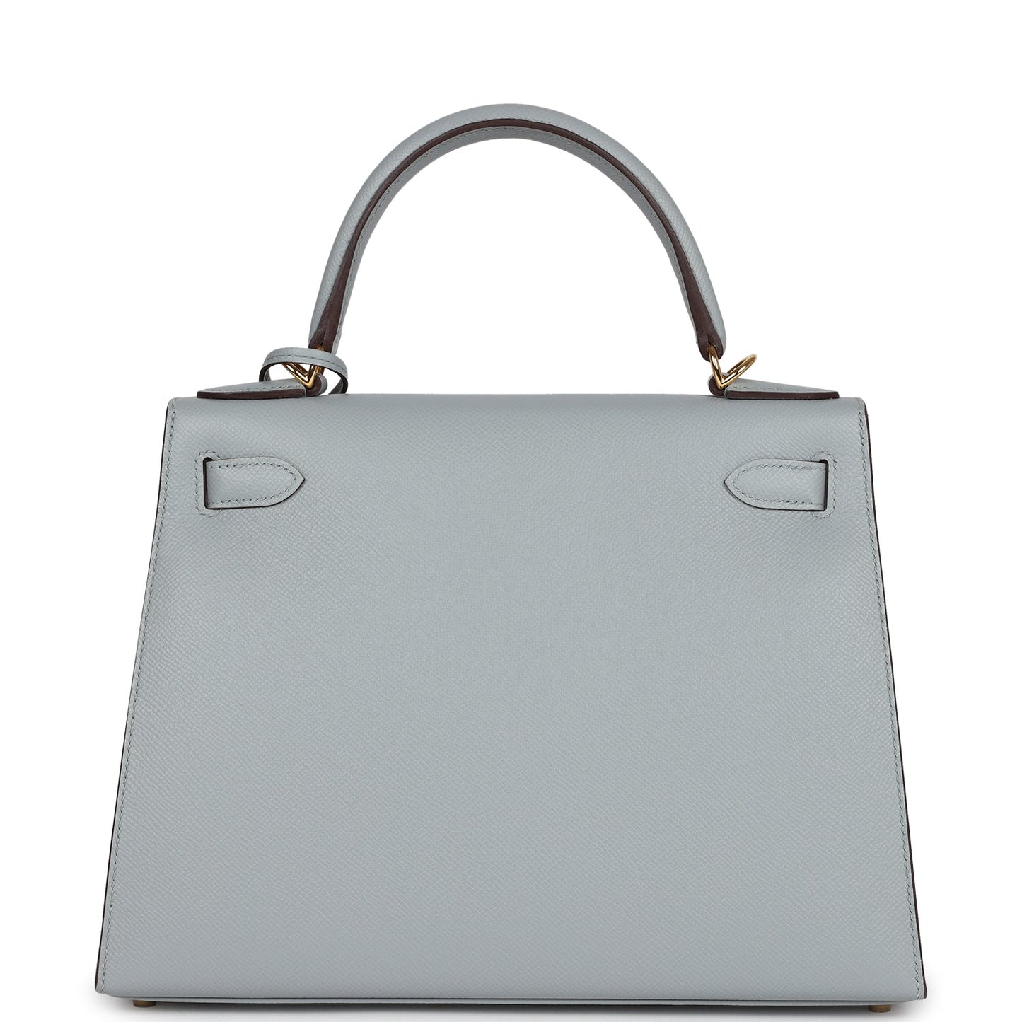 Hermes Special Order (HSS) Kelly Sellier 28 Bleu Glacier Verso Epsom Gold Hardware