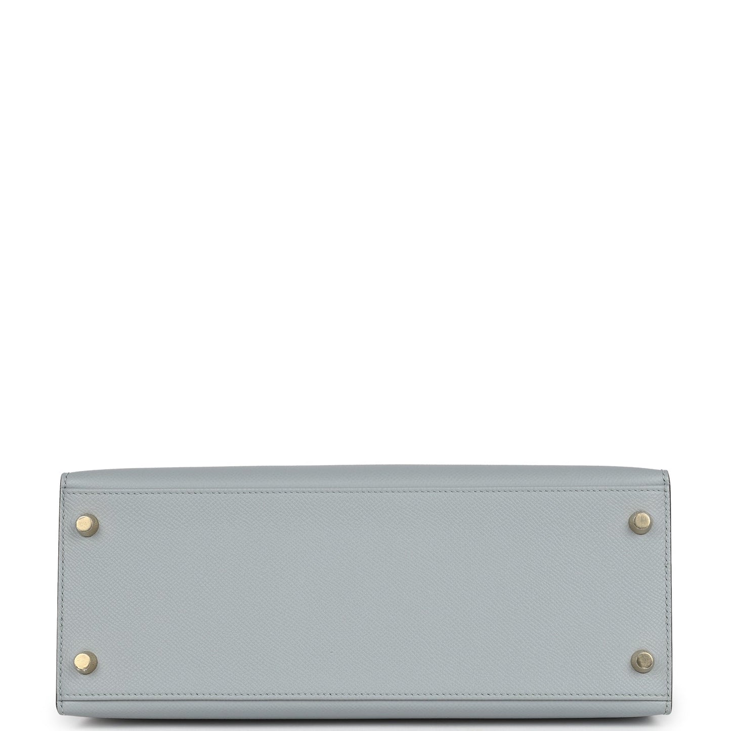 Hermes Special Order (HSS) Kelly Sellier 28 Bleu Glacier Verso Epsom Gold Hardware