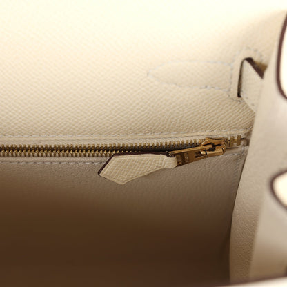 Hermes Kelly Sellier 28 Nata Epsom Gold Hardware