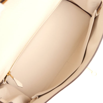 Pre-owned Hermes Kelly Retourne 32 Nata Clemence Gold Hardware