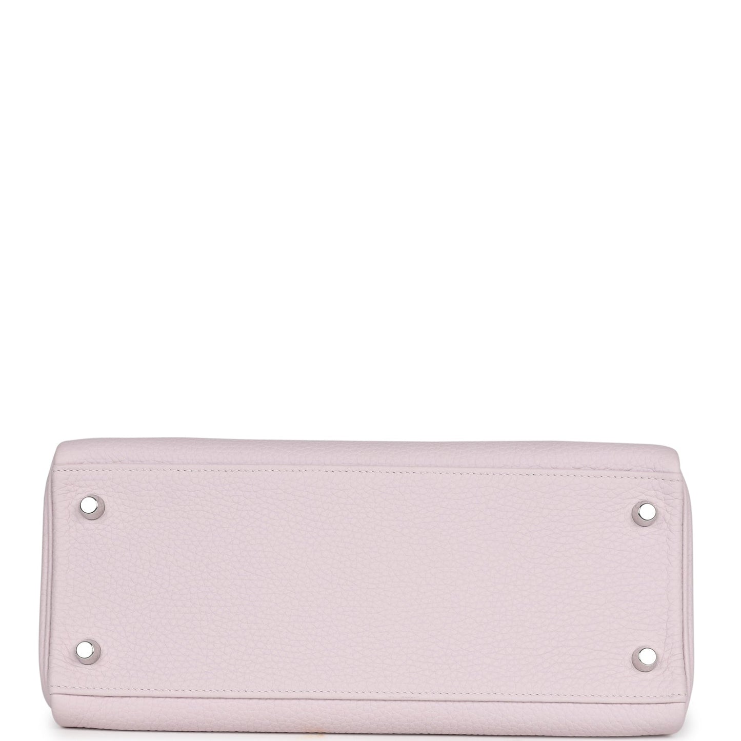 Pre-owned Hermes Kelly Retourne 28 Mauve Pale Clemence Palladium Hardware