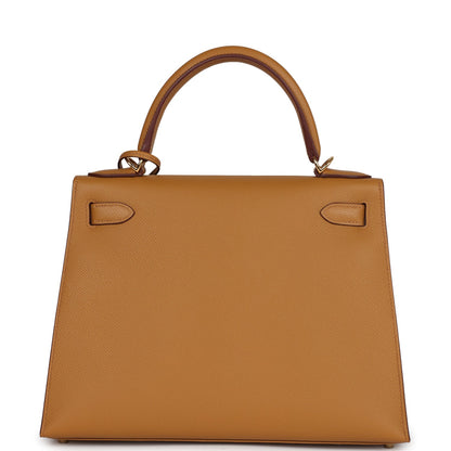 Hermes Kelly Sellier 28 Sesame Epsom Gold Hardware