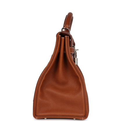 Hermes Kelly 42 Maxi Fauve Barenia Faubourg Palladium Hardware