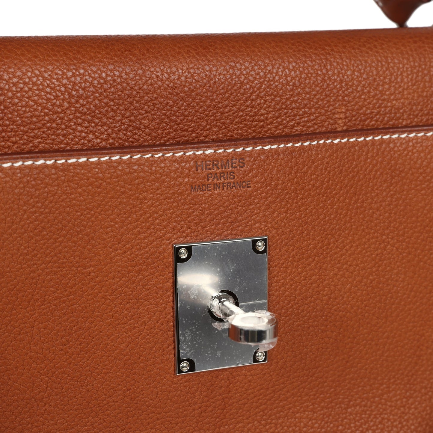 Hermes Kelly 42 Maxi Fauve Barenia Faubourg Palladium Hardware