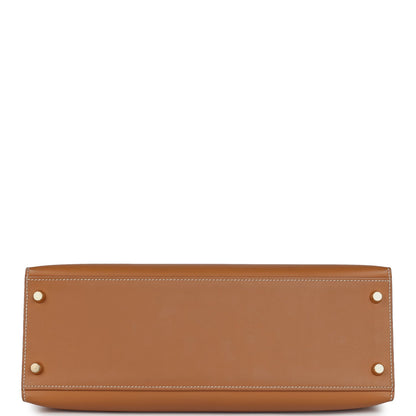 Vintage Hermes Kelly Sellier 32 Gold Chamonix Gold Hardware
