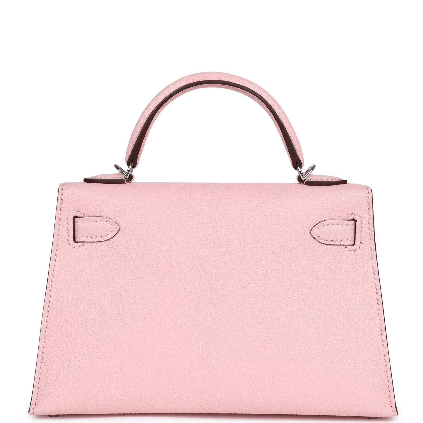 Hermes Kelly Sellier 20 Rose Lipstick Chevre Palladium Hardware