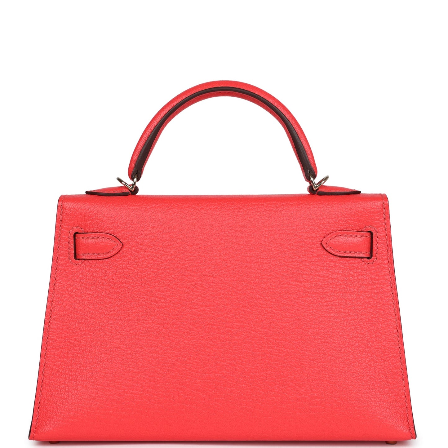 Hermes Special Order (HSS) Kelly Sellier 20 Rose Texas Verso Chevre Permabrass Hardware