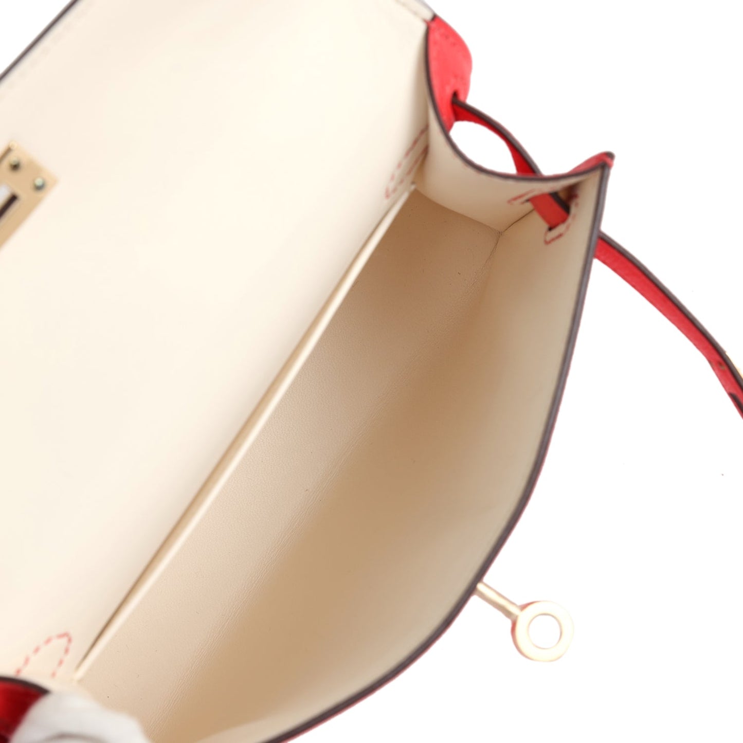 Hermes Special Order (HSS) Kelly Sellier 20 Rose Texas Verso Chevre Permabrass Hardware