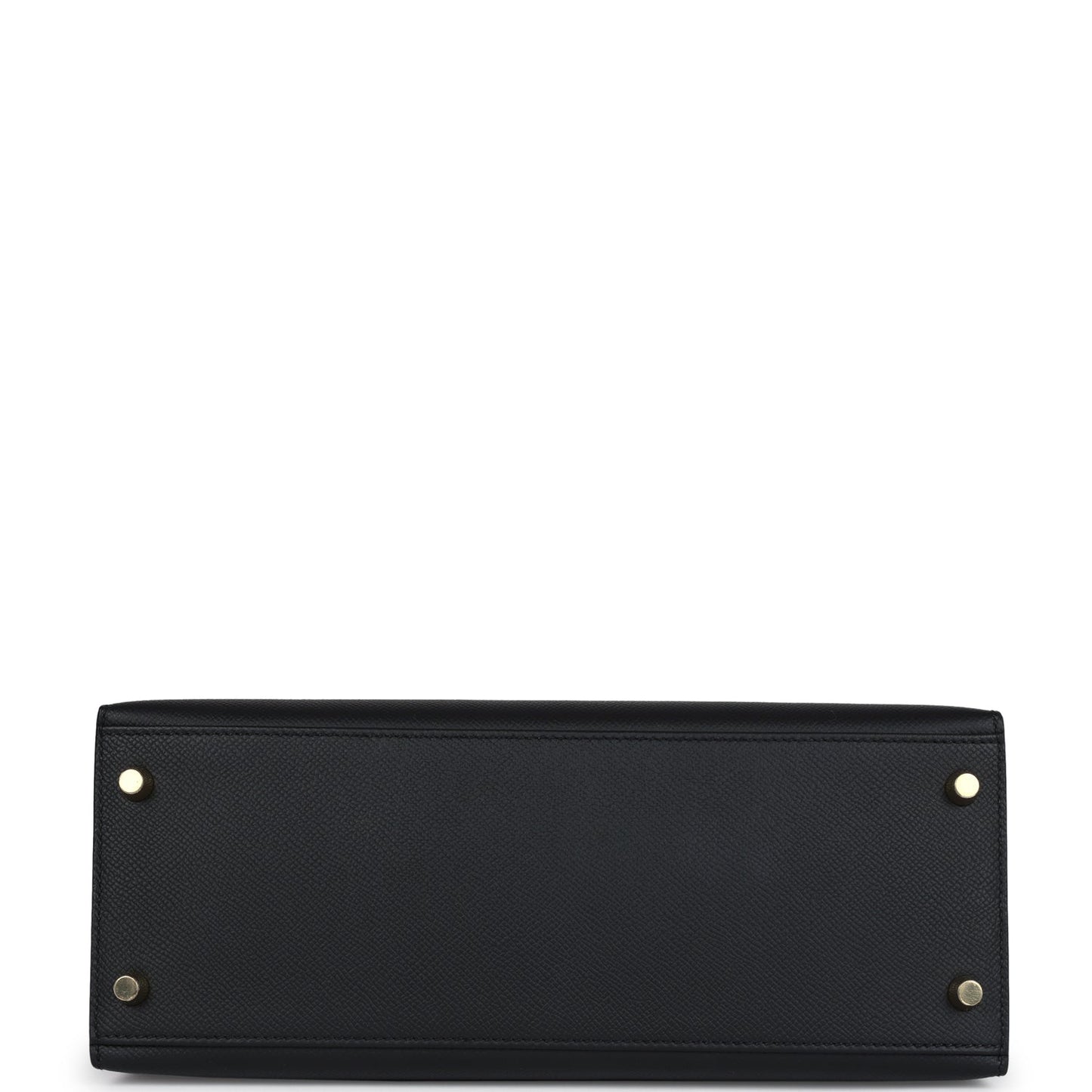 Hermes Kelly Sellier 28 Black Epsom Gold Hardware