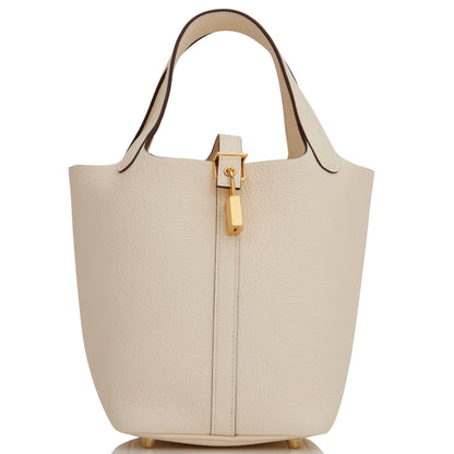 Hermes Picotin 18 Nata Clemence Gold Hardware