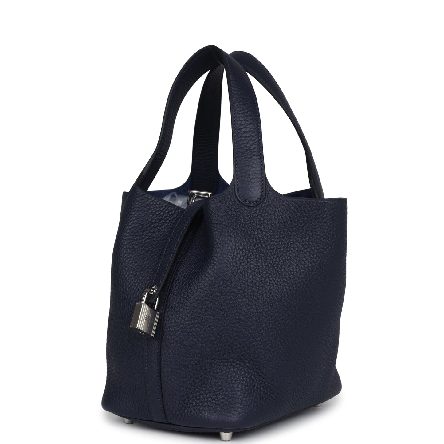 Hermes Picotin Lock 18 Bleu Nuit Clemence Palladium Hardware