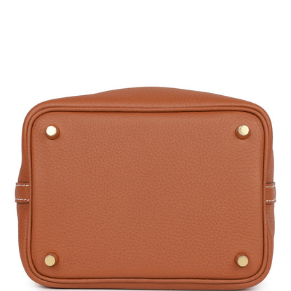 Hermes Eclat Picotin Lock 18 Gold Clemence Gold Hardware