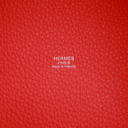 Hermes Picotin Lock 18 Rose Texas Clemence Palladium Hardware