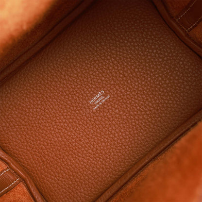 Hermes Eclat Picotin 18cm Gold Clemence Palladium Hardware