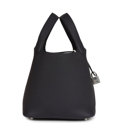 Hermes Picotin Lock 18 Caban Clemence Palladium Hardware