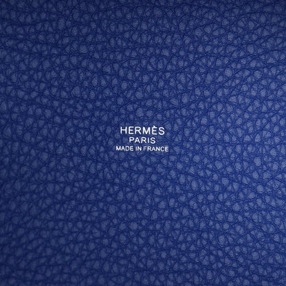 Hermes Picotin Lock 18 Bleu Royal Clemence Palladium Hardware