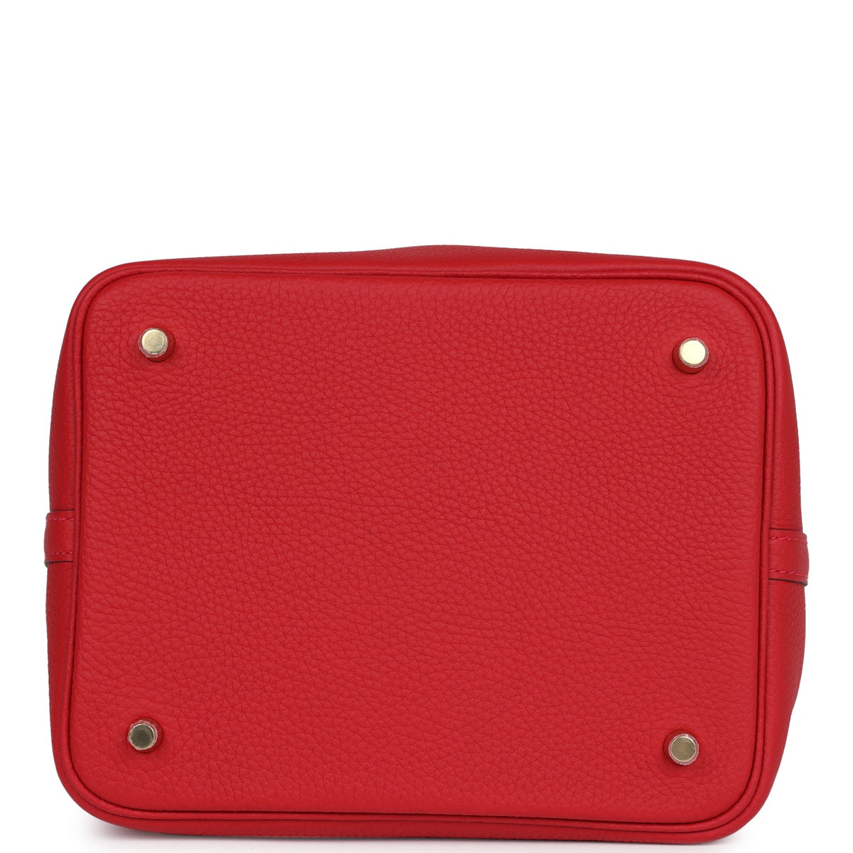 Hermes Picotin Lock 22 Vermillion Clemence Gold Hardware