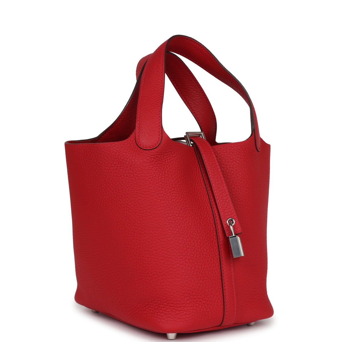 Hermes Picotin Lock 18 Vermillion Clemence Palladium Hardware