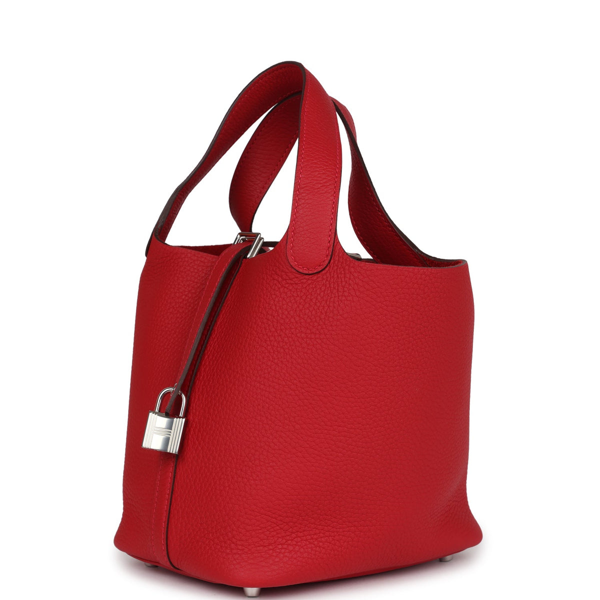 Hermes Picotin Lock 18 Vermillion Clemence Palladium Hardware