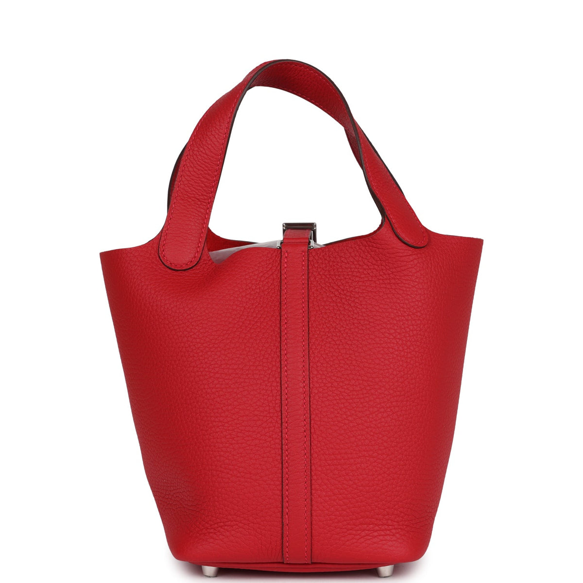 Hermes Picotin Lock 18 Vermillion Clemence Palladium Hardware