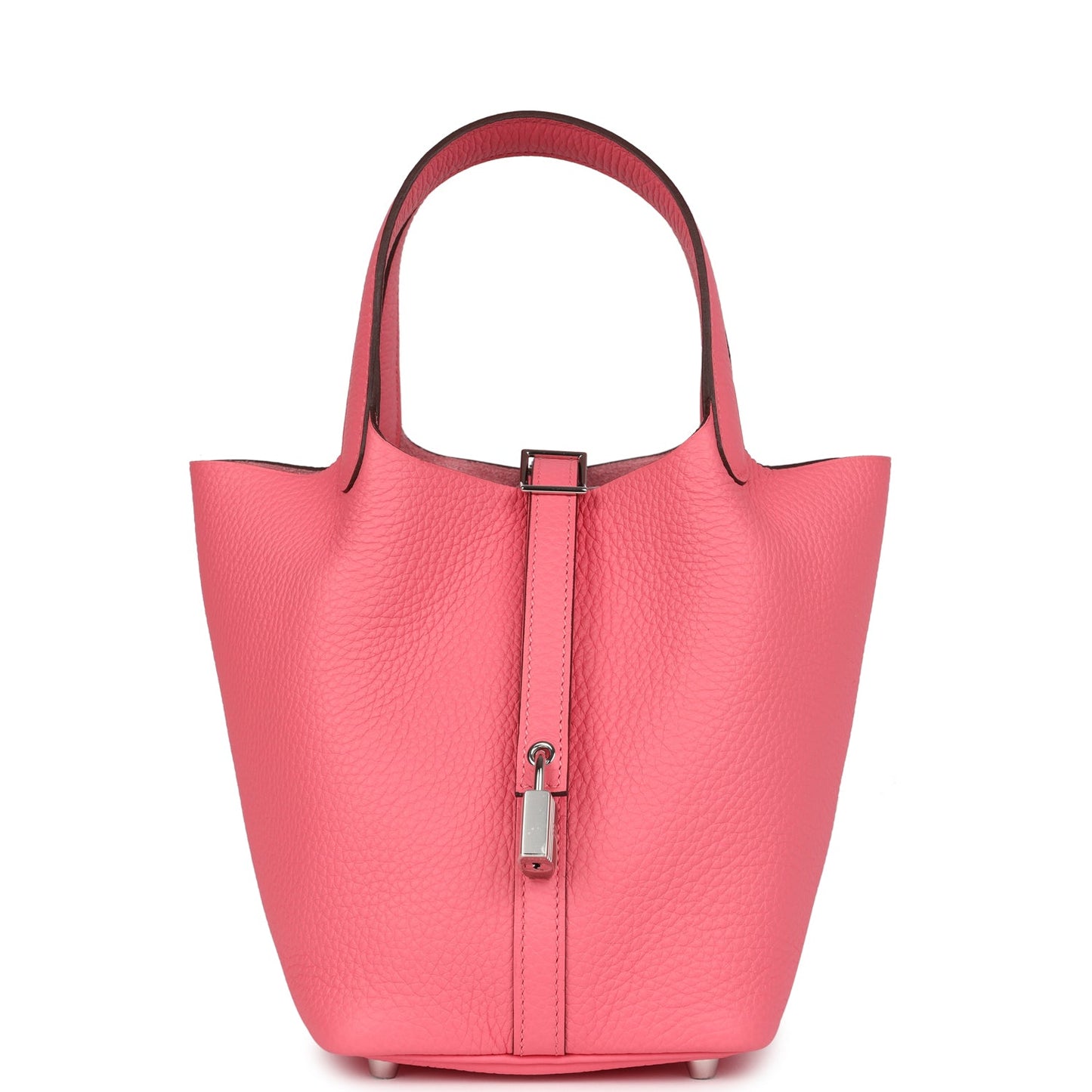 Hermes Picotin Lock 18 Rose Azalee Clemence Palladium Hardware