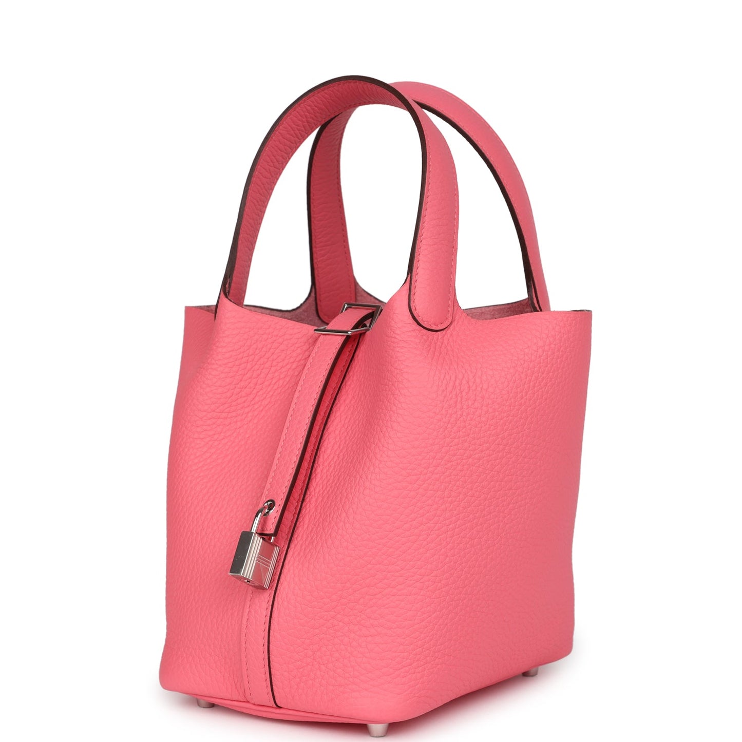 Hermes Picotin Lock 18 Rose Azalee Clemence Palladium Hardware