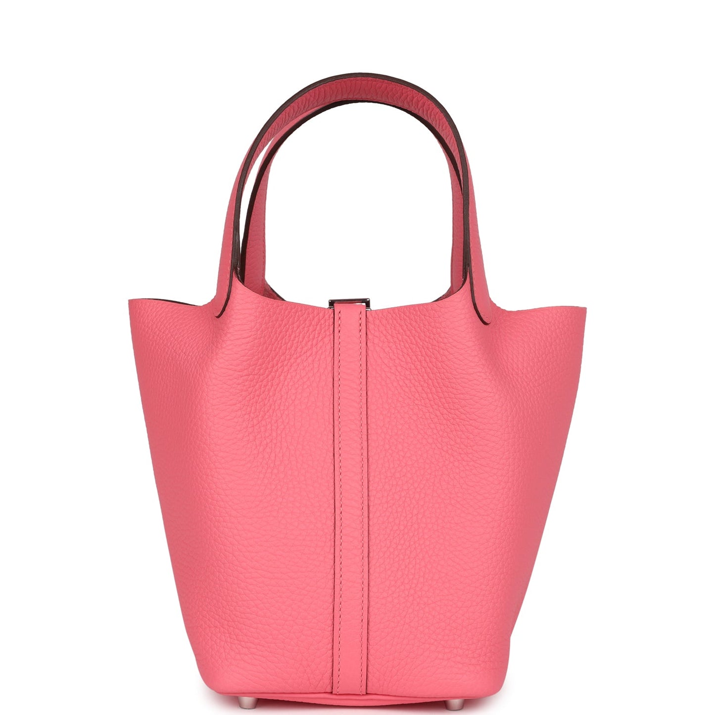 Hermes Picotin Lock 18 Rose Azalee Clemence Palladium Hardware