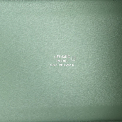 Hermes Micro Picotin Lock 14 Vert D'Eau Matte Alligator Palladium Hardware