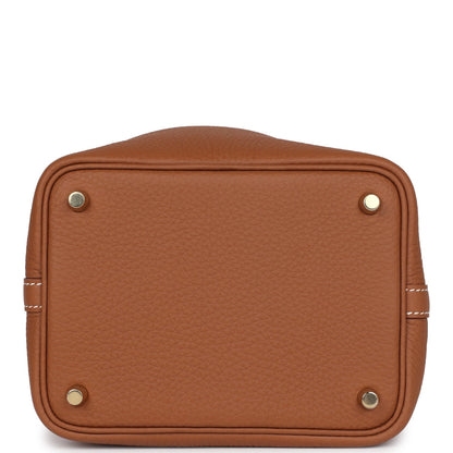 Hermes Picotin Lock 18 Gold Clemence Gold Hardware