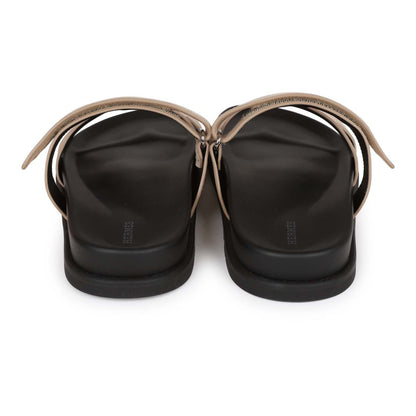 Hermes Chypre Sandals Gris Tourterelle Suede 43