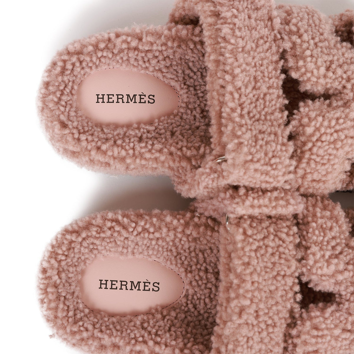 Hermes Chypre Techno Sandals Bois de Santal Woolskin 37