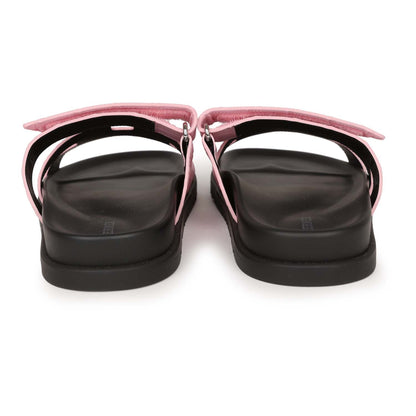 Hermes Chypre Techno Sandals Pink Matte Alligator Palladium Hardware 38